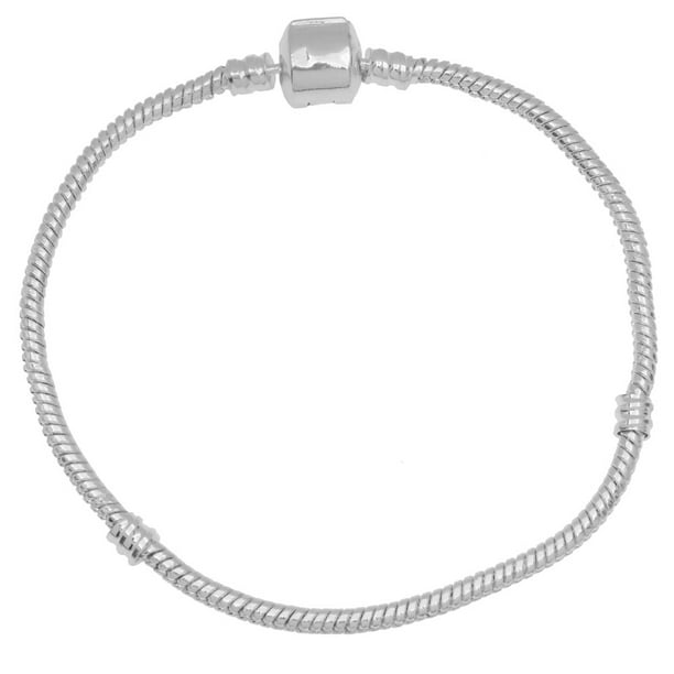 Brand Golden Fashion Charm Bead Fit 3mm European 925 Silver Bracelet Chain HOT